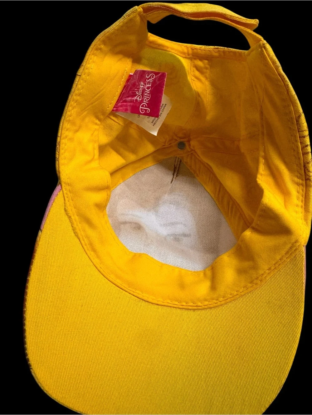 Disney Princess Belle Beauty and the Beast Yellow Baseball Cap Hat Youth